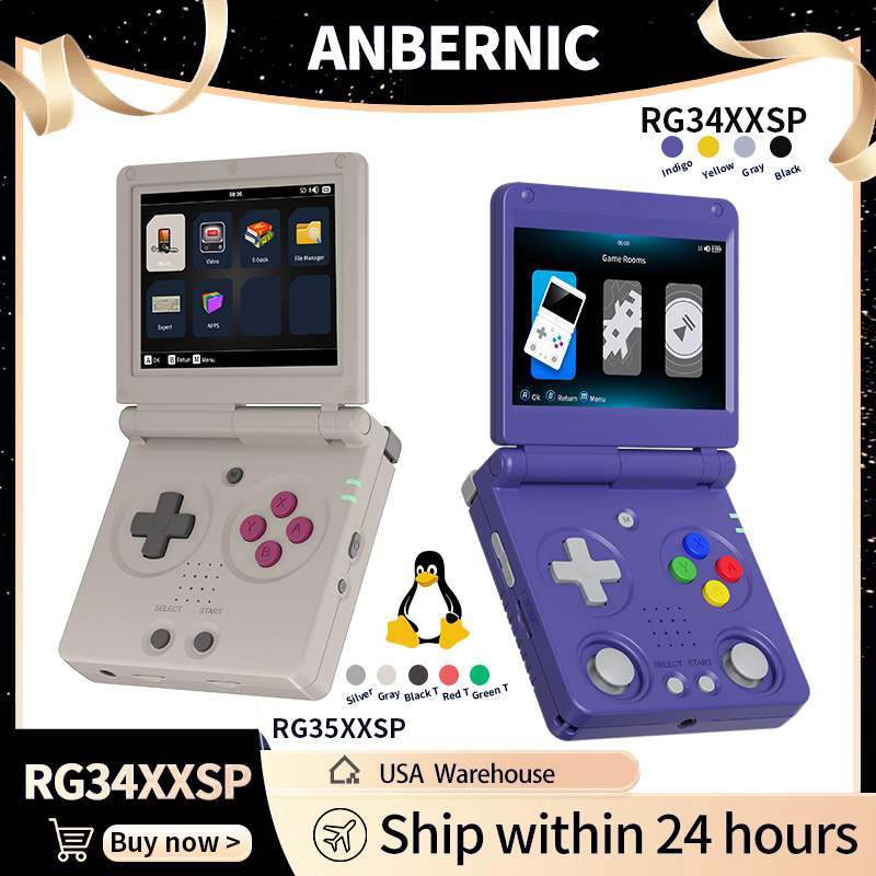 Retro Gaming N64 - Anbernic RG34XXSP RG35XXSP Consola de juegos