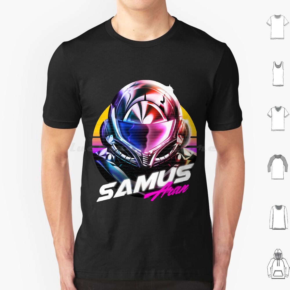 Retro Gaming T Shirt - Camiseta de Samus Aran 6xl de