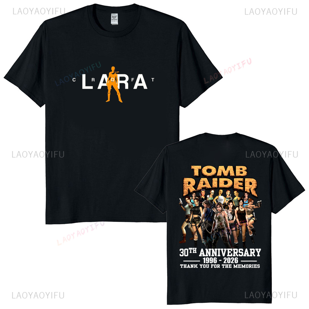 Tomb Raider 30 aniversario cam - Retro Gaming T Shirt reseña y precio