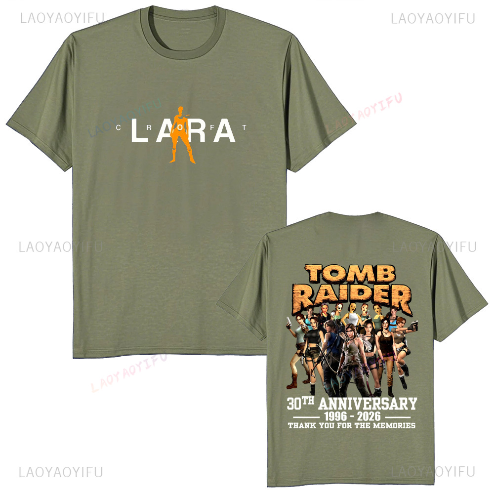 Tomb Raider 30 aniversario cam - Retro Gaming T Shirt reseña y precio