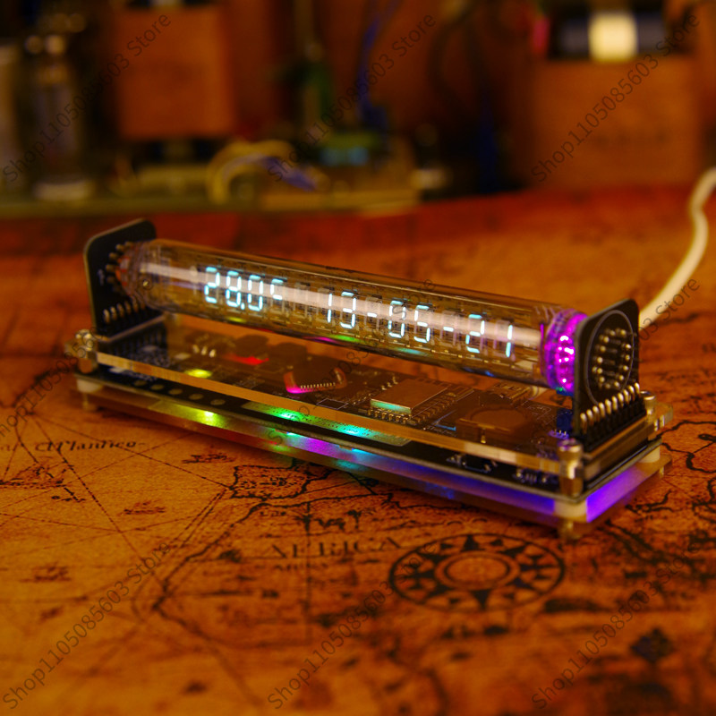 Reloj de Tubo VFD con Tubo Flu - Retro Gaming Youtube reseña y precio