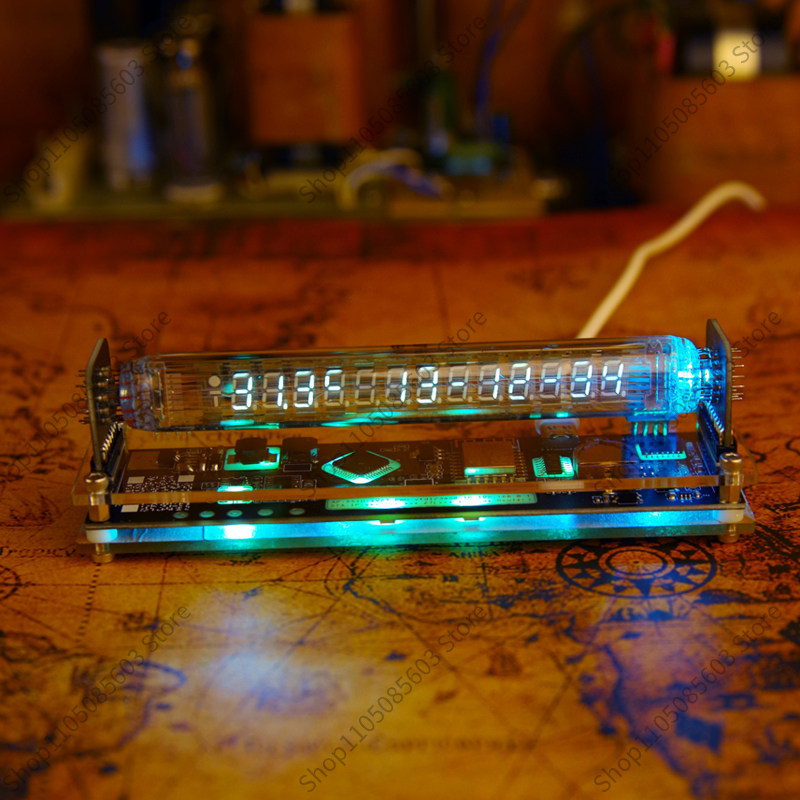 Reloj de Tubo VFD con Tubo Flu - Retro Gaming Youtube reseña y precio