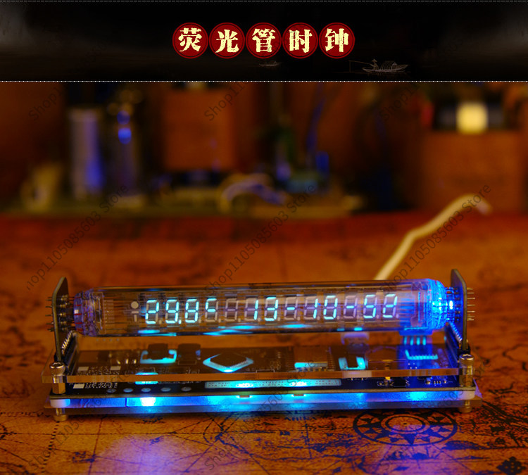 Reloj de Tubo VFD con Tubo Flu - Retro Gaming Youtube reseña y precio