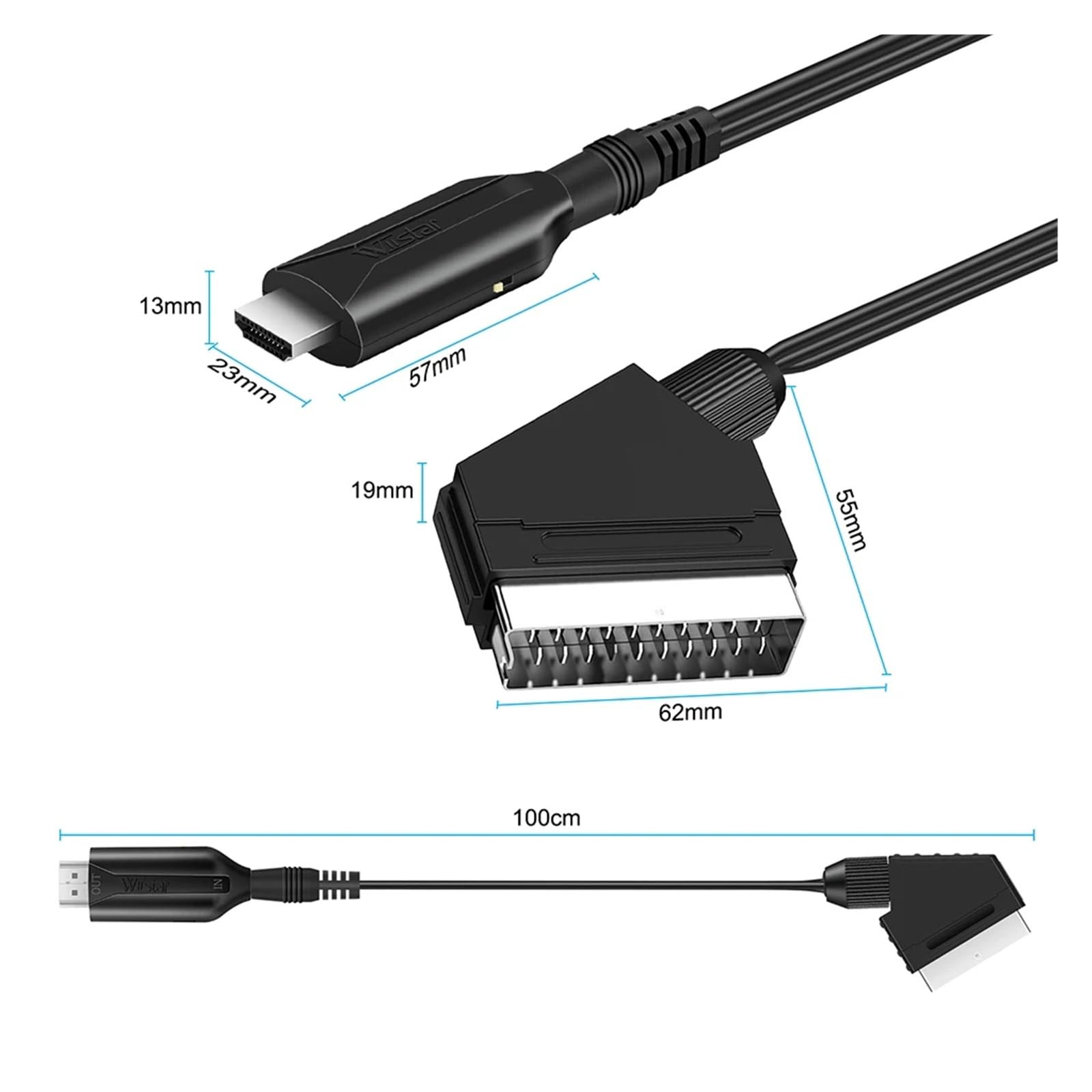 Cable Convertidor SCART a HDMI - Scart To Hdmi reseña y precio