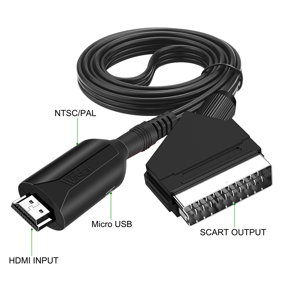 1080P HD HDMI compatible con S - Scart To Hdmi reseña y precio