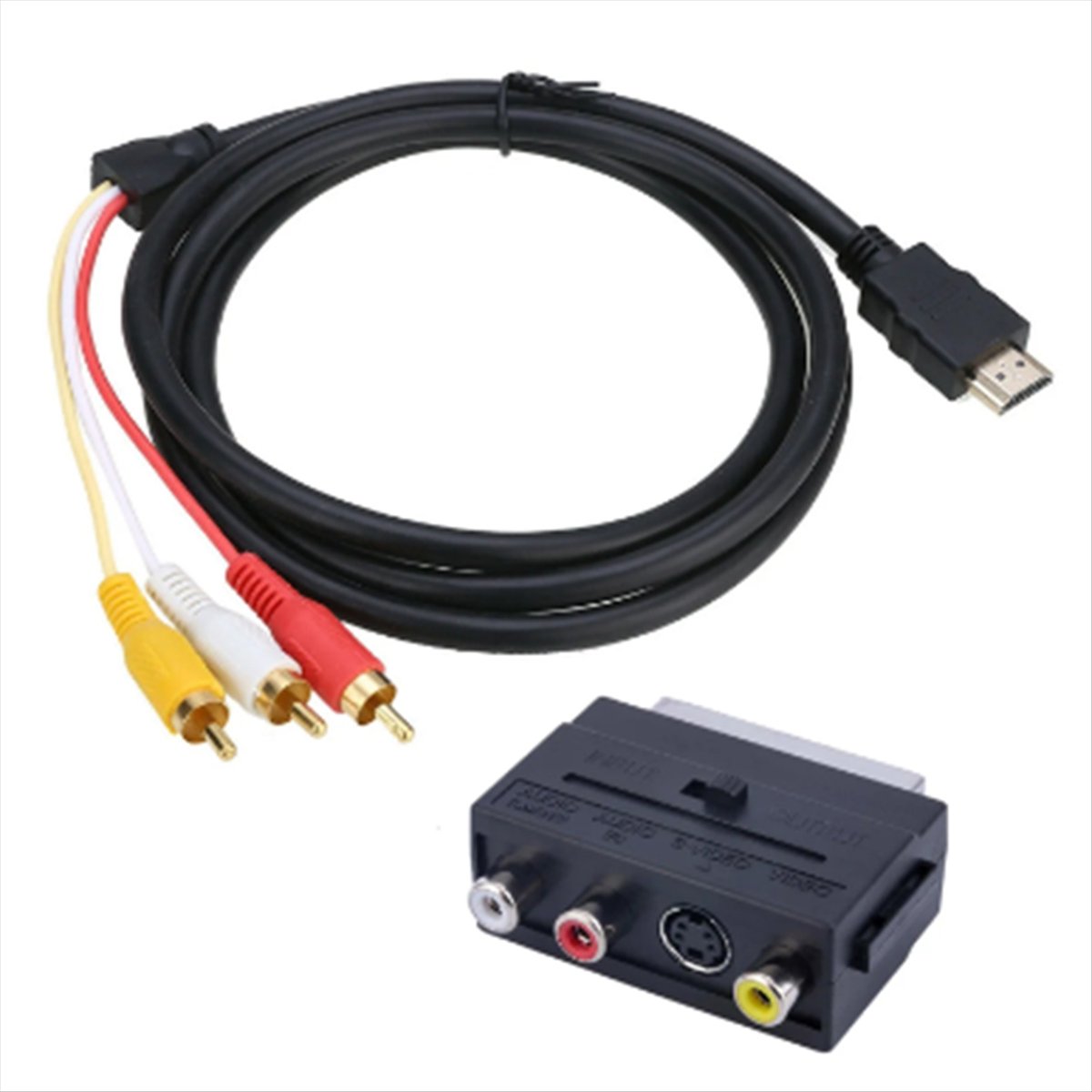 (A32M) Cable Adaptador 2 en 1  - Scart To Hdmi reseña y precio