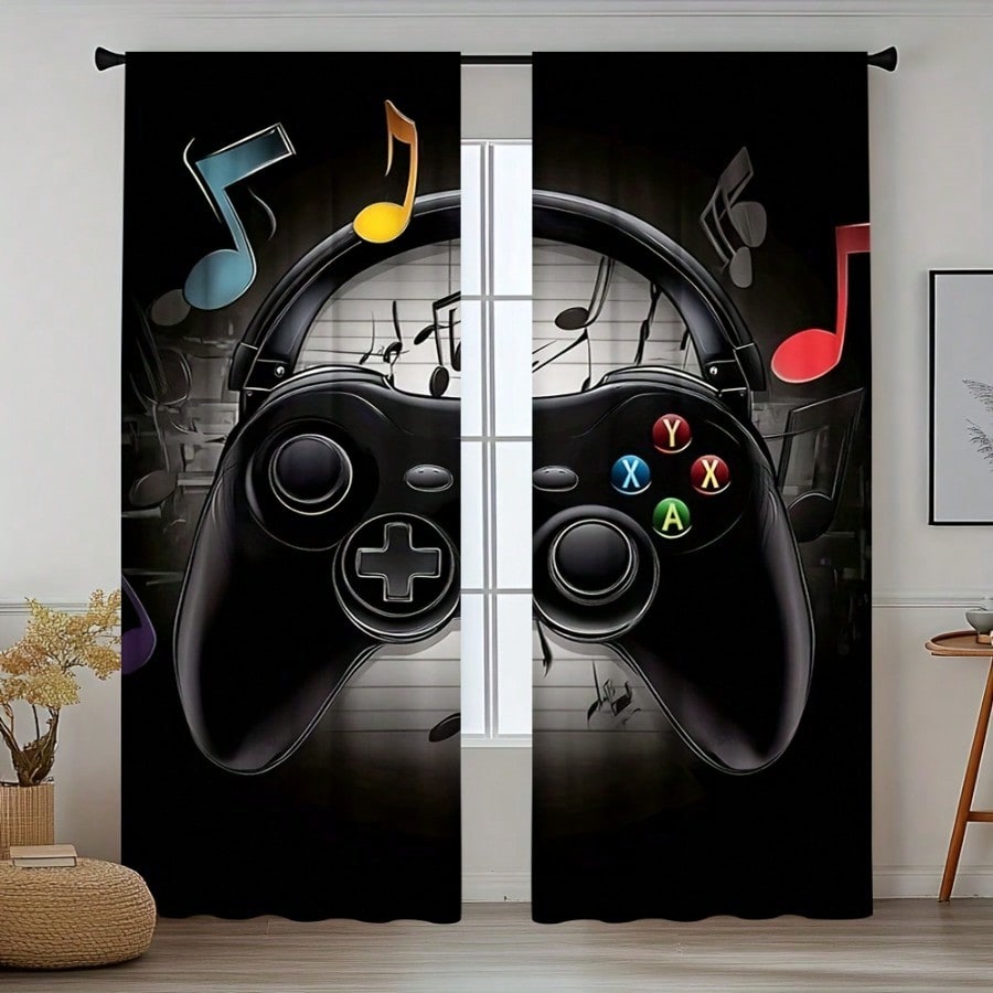 2 Cortinas Retro para Sala de  - Retro Gaming Youtube reseña y precio