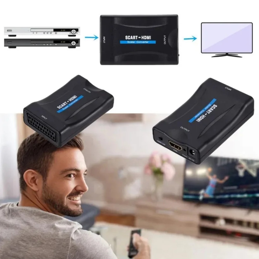 BGGQGG-Adaptador convertidor d - Scart To Hdmi reseña y precio
